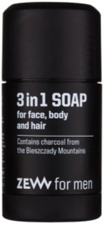 Zew For Men sapone solido naturale per viso, corpo e capelli 3 in 1