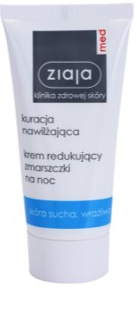 Ziaja Med Hydrating Care crème de nuit anti-rides pour peaux sensibles et sèches