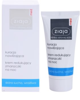 Ziaja Med Hydrating Care creme de noite antirrugas para pele seca e sensível