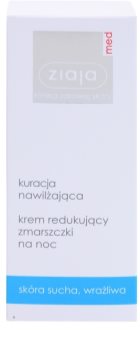 Ziaja Med Hydrating Care creme de noite antirrugas para pele seca e sensível