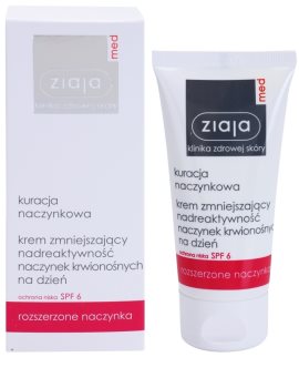 Ziaja Med Capillary Care lekki krem nawilżający do skóry wrażliwej ze skłonnością do zaczerwienień SPF 6