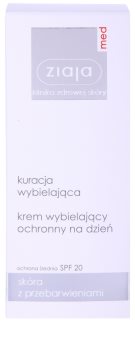 Ziaja Med Whitening Care schützende Creme gegen Pigmentflecken SPF 20