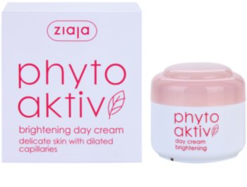 Ziaja Phyto Aktiv aufhellende Tagescreme für empfindliche Haut mit der Neigung zum Erröten