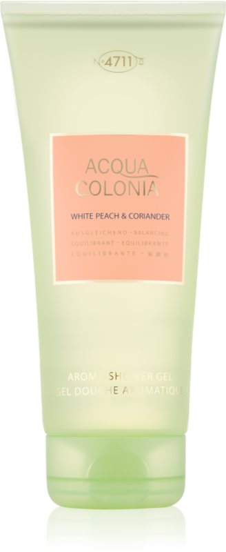 4711 Acqua Colonia White Peach & Coriander tusfürdő unisex 200 ml