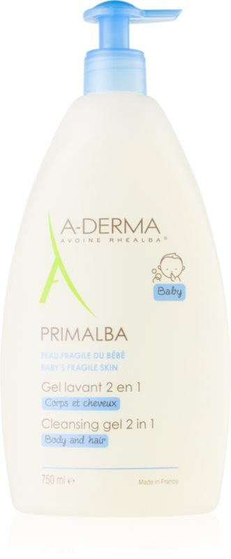 A-Derma Primalba Baby миещ гел за тяло и коса за деца