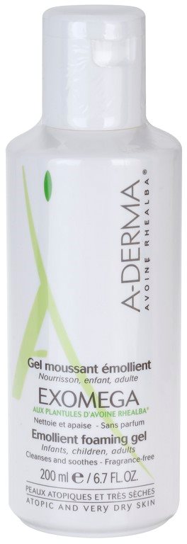 A-Derma Exomega gel espumoso suavizante para pieles muy secas, sensibles y atópicas
