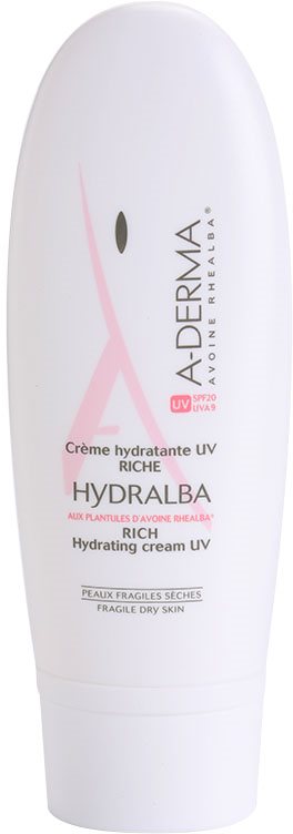 A-Derma Hydralba хидратиращ крем за суха кожа SPF 20