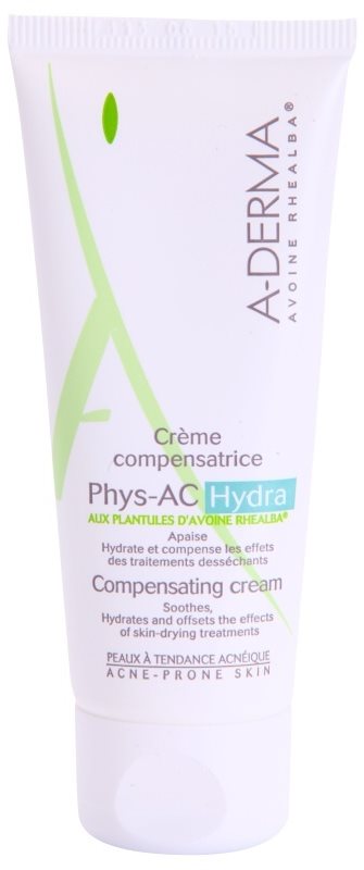 A-Derma Phys-AC Hydra crème hydratante pour peaux irritées et déséchées après traitements de l'acné