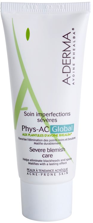 A-Derma Phys-AC Global Complete Verzorging voor Problematische Huid, Acne
