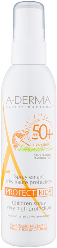 A-Derma Protect Kids προστατευτική αντηλιακή λοσιόν σε σπρέι SPF 50+ για παιδιά