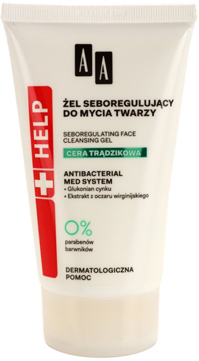 AA Cosmetics Help Acne Skin gel nettoyant pour éliminer le sébum