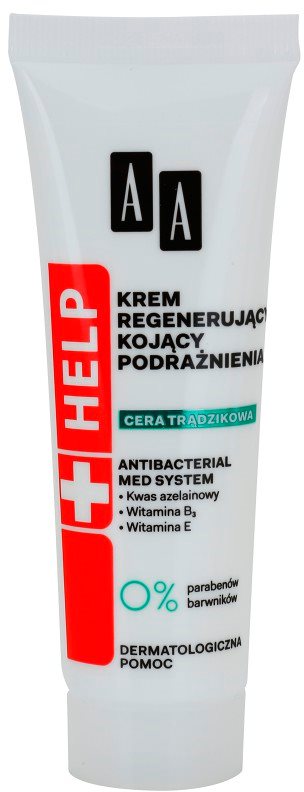 AA Cosmetics Help Acne Skin crema de noapte cu efect calmant efect regenerator