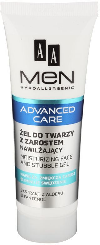 AA Cosmetics Men Advanced Care feuchtigkeitsspendende und beruhigende Creme für Gesicht und Bart