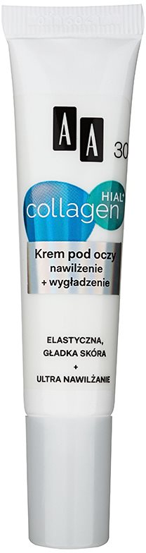 AA Cosmetics Collagen HIAL+ crema idratante e lisciante occhi 30+
