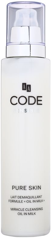 AA Cosmetics CODE Sensible Pure Skin čistiace pleťové mlieko