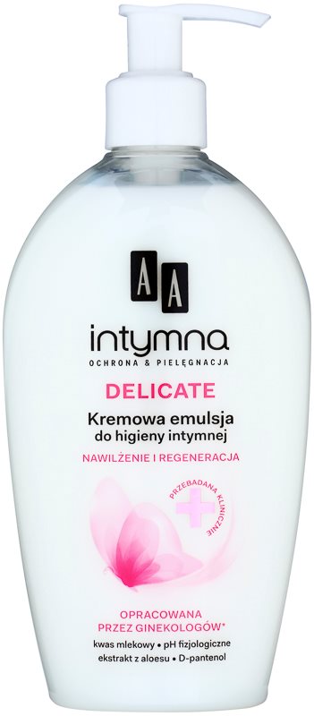 AA Cosmetics Intimate Delicate emulsão para higiene íntima com pantenol