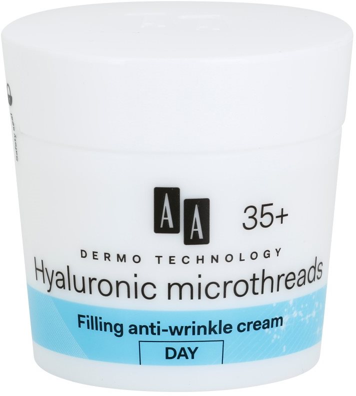 AA Cosmetics Dermo Technology Hyaluronic Microthreads crema giorno riempitiva antirughe 35+