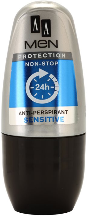 AA Cosmetics Men Sensitive roll-on antibacteriano sem perfume
