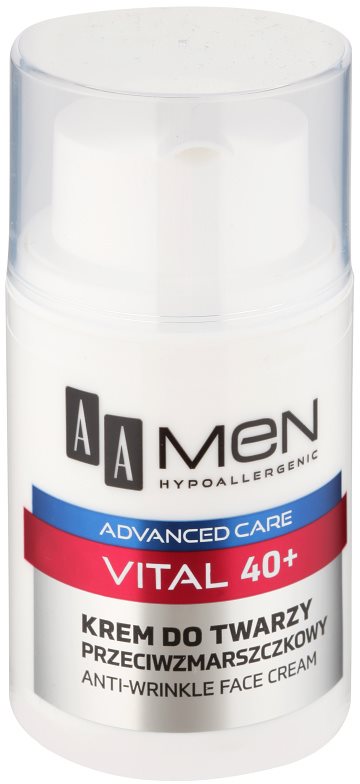 AA Cosmetics Men Vital 40+ Anti-Faltencreme gegen Hautalterung
