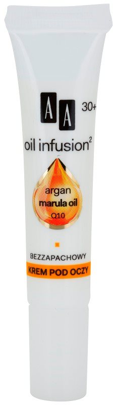 AA Cosmetics Oil Infusion2 Argan Marula 30+ crème anti-rides yeux effet hydratant