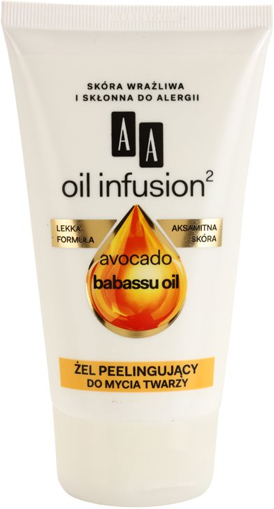 AA Cosmetics Oil Infusion2 Avocado Babassu reinigendes Peeling-Gel