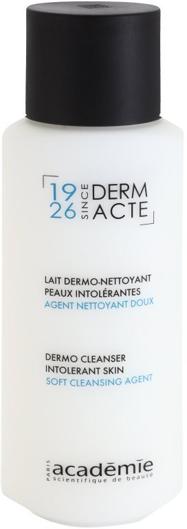 Academie Derm Acte Intolerant Skin könnyű állagú tisztítótej az arcra és a szemekre