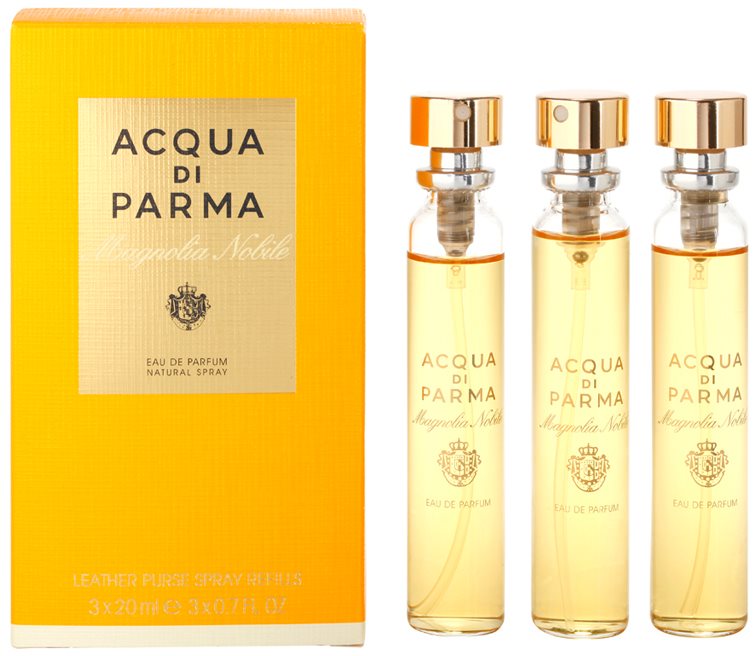 Acqua di Parma Nobile Magnolia Nobile Eau de Parfum for Women 3 x 20 ml (3x Refill with Vaporiser)