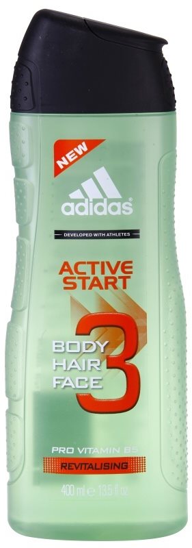 Adidas 3 Active Start (New) gel douche pour homme 400 ml