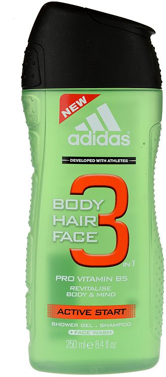 Adidas 3 Active Start (New) Douchegel voor Mannen 250 ml