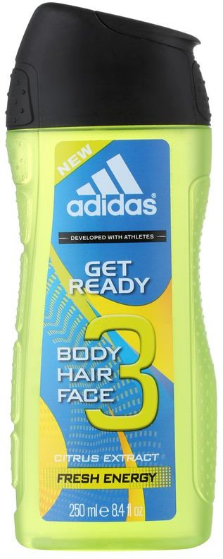 Adidas Get Ready! żel pod prysznic dla mężczyzn 250 ml 2w1