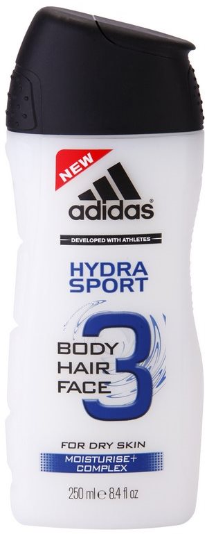 Adidas 3 Hydra Sport Duschgel für Herren 250 ml