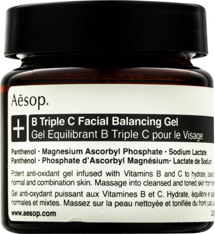 Aēsop B Triple C Facila Balancing Gel gel antioxydant visage aux vitamines