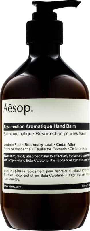 Aēsop Body Resurrection Aromatique baume hydratant en profondeur mains