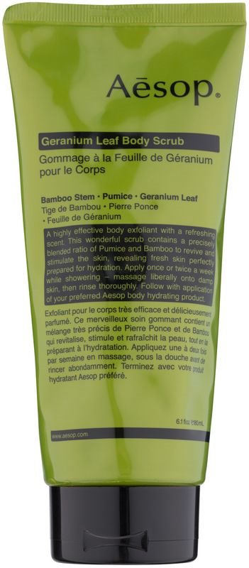 Aēsop Body Geranium Leaf testpeeling