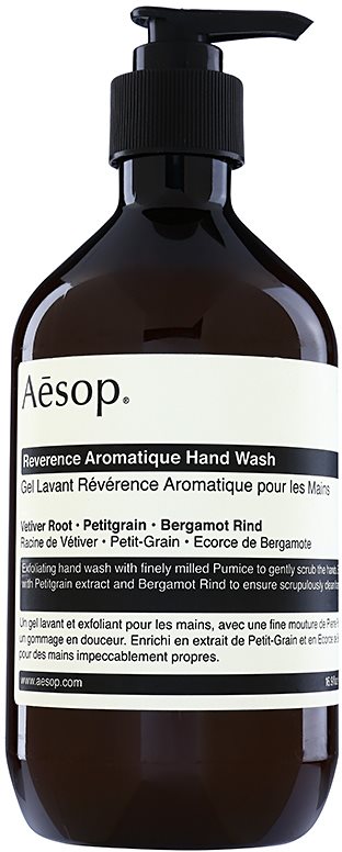 Aēsop Body Reverence Aromatique savon liquide exfoliant mains