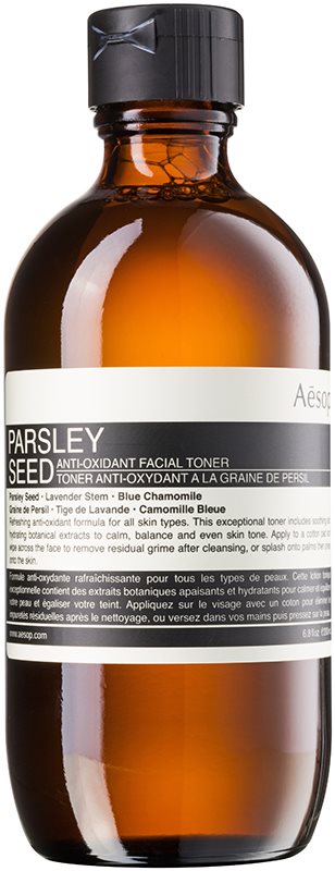 Aēsop Skin Parsley Seed tónico antioxidante para todos os tipos de pele
