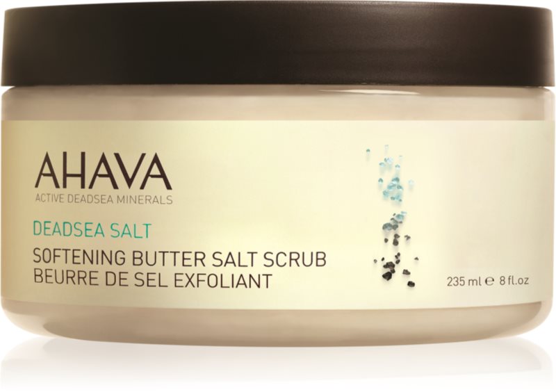 Ahava Dead Sea Salt zjemňujúce peelingové maslo so soľou z Mŕtveho mora