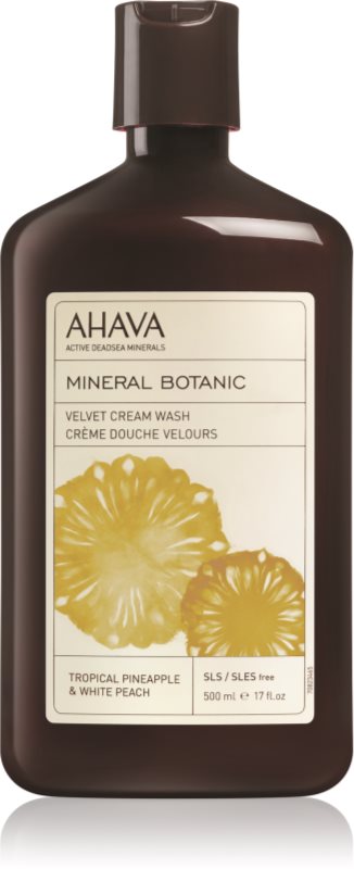 Ahava Mineral Botanic Tropical Pineapple & White Peach samtige Duschcreme