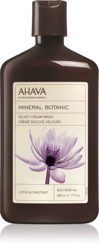 Ahava Mineral Botanic Lotus & Chestnut baršunasta krema za tuširanje