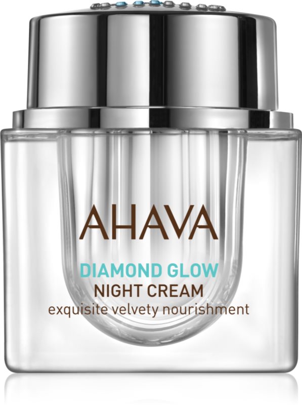 Ahava Diamond Glow luxuriöse Nachtcreme mit reinem Diamantstaub gegen Hautalterung