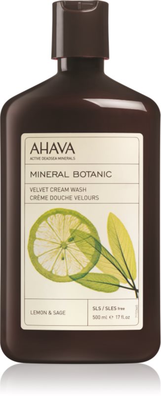 Ahava Mineral Botanic Lemon & Sage łagodny krem pod prysznic