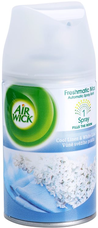 Air Wick Essential Oils Cool Linen & White Lilac automatic air freshener 250 ml Refill