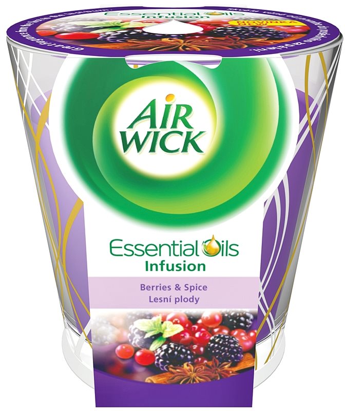 Air Wick Essential Oil Deco - Berries & Spice Geurkaars 105 gr