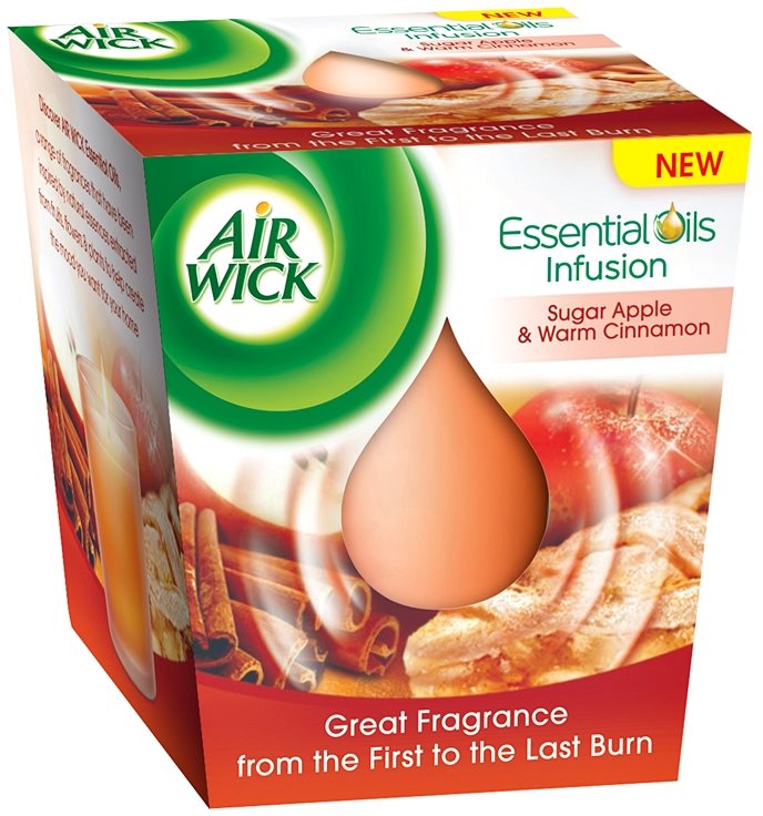 Air Wick Essential Oil Sugar Apple & Warm Cinnamon Duftkerze 105 g