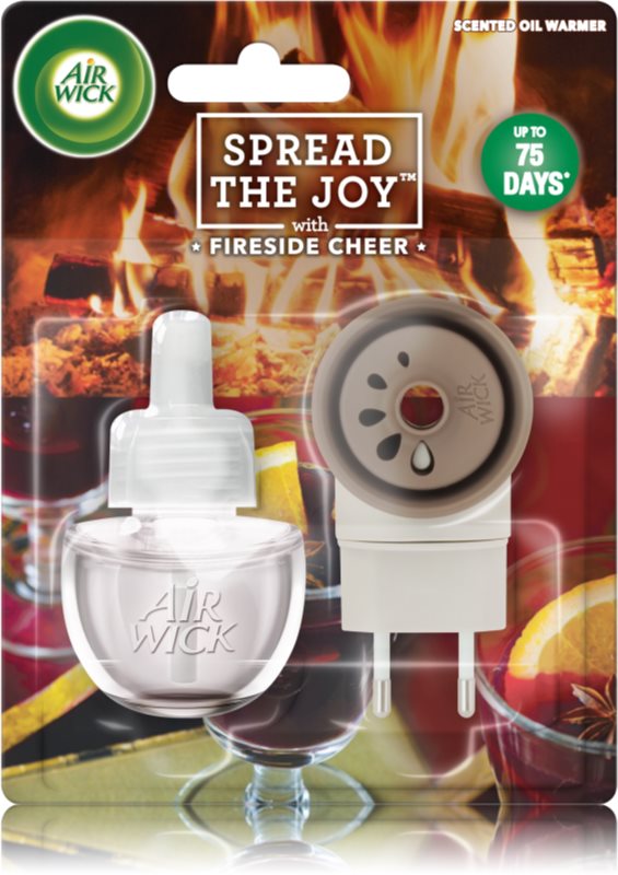 Air Wick Spread the Joy Fireside Cheer diffusore elettrico per ambienti 19 ml con ricarica