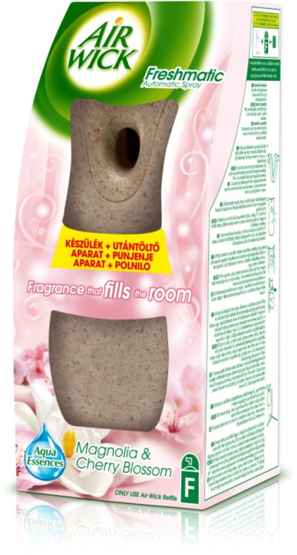 Air Wick Essential Oils Magnolia & Cherry Blossom automatischer Duftspender 250 ml mit Nachfüllung