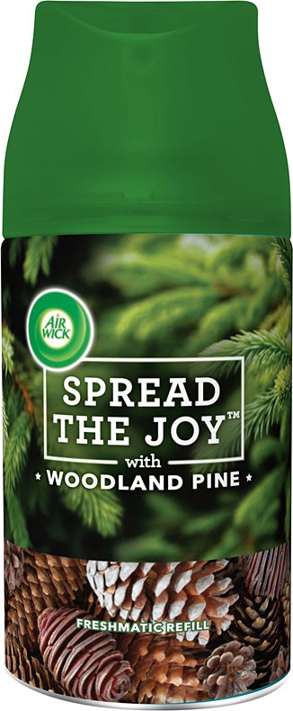 Air Wick Spread the Joy Woodland Pine automatický osvěžovač vzduchu 250 ml náhradní náplň