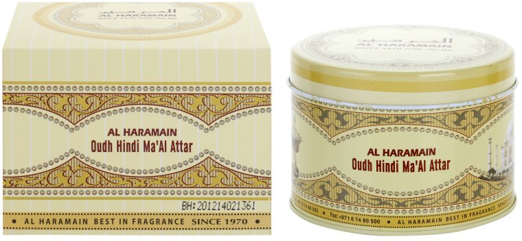 Al Haramain Oudh Hindi Ma'Al Attar Weihrauch 50 g