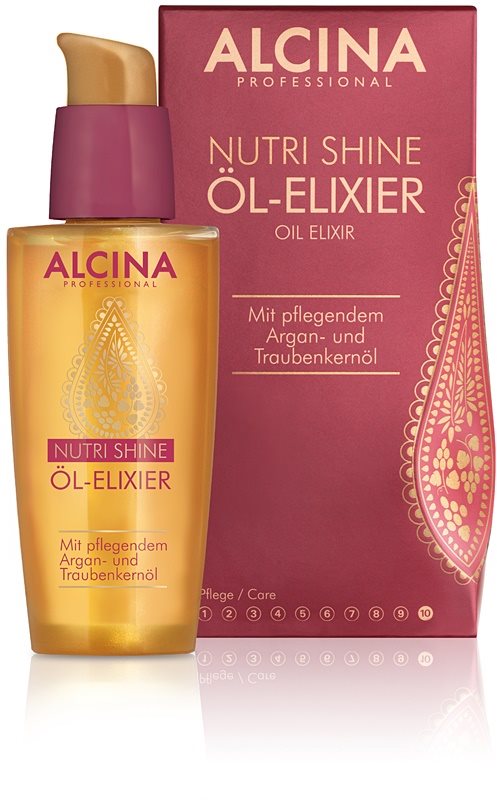 Alcina Nutri Shine olejowy eliksir do błyszczących i zadbanych włosów