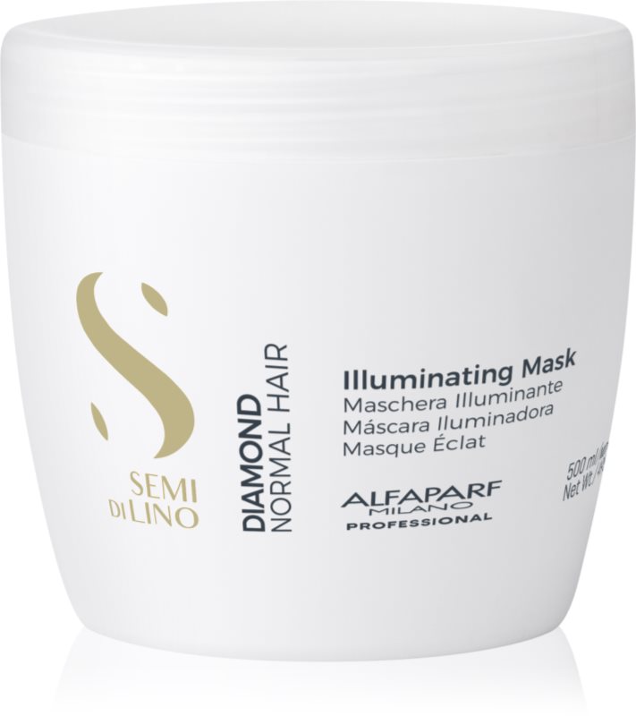 Alfaparf Milano Semi di Lino Diamond Illuminating Verhelderende Masker zonder Suflaat en zonder Parabeen